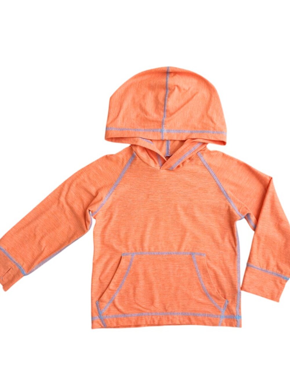 Hanna Andersson Orange Hooded Rash Guard - Long Sleeve Swim Shirt, Size 3T